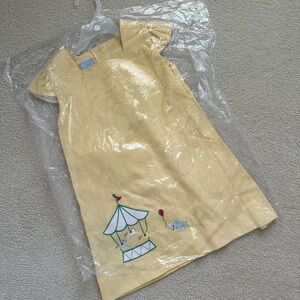 bella bliss Yellow Carousel Appliqué Dress